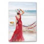 Hand-Painted People One Panel Canvas Oil Painting For Home Decoration
