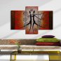 3 Panels 100% Hand Painted Modern Oil Painting The Dancing Woman and Man Abstract Wall Art  Ready