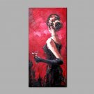 Hand-Painted Abstract Animal Square Modern One Panel Canvas Oil Painting For Home Decoration