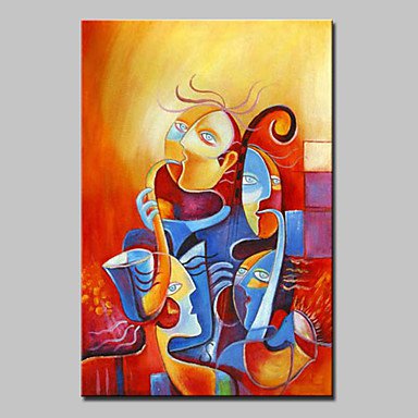 Hand-Painted Modern Abstract Music Life Oil Painting On Canvas Wall Art Picture For Home Decoratio