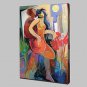 Hand-Painted Modern Abstract A Pair Of Lovers Oil Painting On Canvas Wall Art Picture For Home Dec