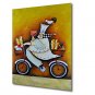 Hand-Painted Oil Painting on Canvas Wall Art Cartoon Food Dinning Room One Panel Ready to Hang