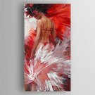 Oil Painting Back of a Woman Hand Painted Canvas with Stretched Framed