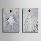Mini Size E-HOME Oil painting Modern The Back Of A Ballet Dancer Pure Hand Draw Frameless Decorati