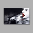 Stretched (Ready to hang) Hand-Painted Oil Painting 36"x24" Canvas Wall Art Modern Abstract Pop Ar