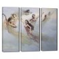 Hand Painted Oil Painting People Rapture Fairy with Stretched Frame Set of 3