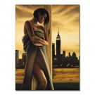 Hand-Painted People One Panel Canvas Oil Painting For Home Decoration