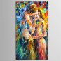 Hand-Painted People / Abstract PortraitModern / European Style One Panel Canvas Oil Painting For H