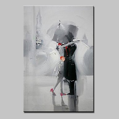Large Hand Painted Modern Abstract Figure Oil Painting On Canvas Wall Art With Stretched Frame Rea