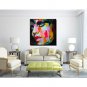 Oil Painting Modern Abstract Pure Hand Draw Ready To Hang Decorative The Face