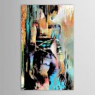 Hand-Painted People Vertical,Modern One Panel Oil Painting For Home Decoration