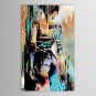 Hand-Painted People Vertical,Modern One Panel Oil Painting For Home Decoration