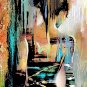 Hand-Painted People Vertical,Modern One Panel Oil Painting For Home Decoration