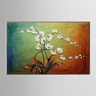 Oil Painting Magnolia Denudata Flower Abstract Hand Painted Canvas with Stretched Framed