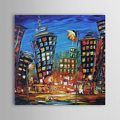 Hand-Painted Landscape / Abstract Landscape One Panel Canvas Oil Painting For Home Decoration