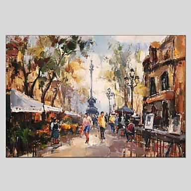 Oil Paintings Modern Landscape Style Canvas Material With Wooden Stretcher Ready To Hang Size60*90