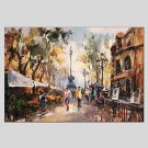 Oil Paintings Modern Landscape Style Canvas Material With Wooden Stretcher Ready To Hang Size60*90