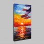 Large Size Hand Painted Modern Abstract Seaview Oil Paintings On Canvas Wall Art With Stretched Fr