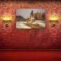 Oil Paintings Modern Landscape Style Canvas Material With Wooden Stretcher Ready To Hang Size60*90