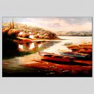 Oil Paintings Modern Sea View Canvas Material with Stretched Frame Ready To Hang SIZE60*90CM.