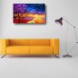 Ready to Hand Stretched Hand-Painted Canvas Wall Art Modern Oil Painting Trees Clouds Sunshine on
