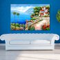 Oil Paintings Modern Sea View Canvas Material with Stretched Frame Ready To Hang SIZE60*90CM.