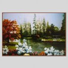 Oil Paintings Modern Landscape Style Canvas Material With Wooden Stretcher Ready To Hang Size60*90