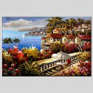 Oil Paintings Modern Sea View Canvas Material with Stretched Frame Ready To Hang SIZE60*90CM.