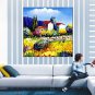 Oil Paintings Landscape Style Canvas Material With Wooden Stretcher Ready To Hang Size70*70CM .