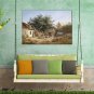 Oil Paintings Landscape Style Canvas Material With Wooden Stretcher Ready To Hang Size60*90CM .