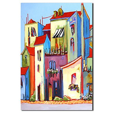 Hand-Painted Landscape One Panel Canvas Oil Painting For Home Decoration