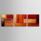 Ready To Hang Oil Painting Modern Abstract Set of 3 Hand Painted Canvas with Stretched Framed