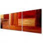 Ready To Hang Oil Painting Modern Abstract Set of 3 Hand Painted Canvas with Stretched Framed