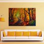 IARTS Oil Painting Modern Landscape Park Avenue Hand Painted Canvas with Stretched Frame