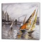 Hand Painted Oil Painting Landscape Ship Near Harbour I with Stretched Frame 7 Wall Arts