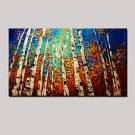 Hand-painted European Style Oil Paintings Landscape Wall Art with Stretched Framed