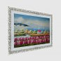 Hand-Painted Landscape / Floral/Botanical European Style Oil Painting,Canvas One Panel