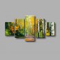 Hand-painted Autumn Scenery Wall Art Home Decor Thick Oil Painting on Canvas 5pcs/set With Stretch