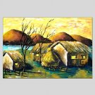 Oil Paintings Modern Landscape Style Canvas Material With Wooden Stretcher Ready To Hang Size60*90