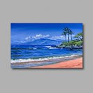 Stretched (Ready to hang) Hand-Painted Oil Painting 36"x24" Canvas Wall Art Modern Abstract Seasca