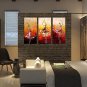 Oil Painting Decoration Abstract  Hand Painted Canvas with Stretched Framed - Set of 3