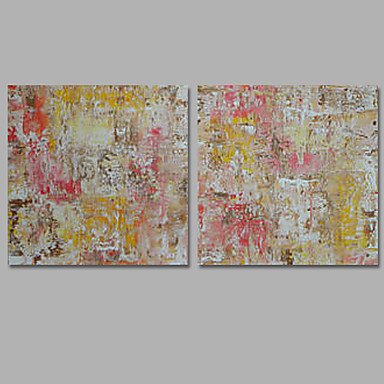 Hand-Painted Abstract / Landscape 100% Hang-Painted Oil Painting,Modern / Classic Two Panels Canva