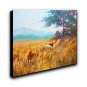 Hand-Painted Abstract Landscape Leisurely horse One Panel Canvas Oil Painting For Home Decoration