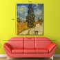 Hand-Painted Landscape Vertical,New Arrival One Panel Canvas Oil Painting For Home Decoration