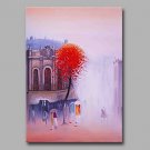 SaiKung Story 100% Hand Painted Contemporary Oil Paintings Modern Artwork Wall Art for Room Decora