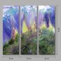 IARTS Abstract Oil Painting The Blue & Violet Color Patch Set of 3 with Stretched Frame Painting F