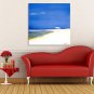 IARTS Hand Painted Modern Abstract Summer Beach Day Oil Painting On Canvas with Stretched Frame Wa