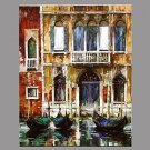 Hand-Painted Landscape Horizontal Panoramic,Retro One Panel Canvas Oil Painting For Home Decoratio