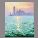 Hand-Painted Landscape Horizontal Panoramic,Retro One Panel Canvas Oil Painting For Home Decoratio