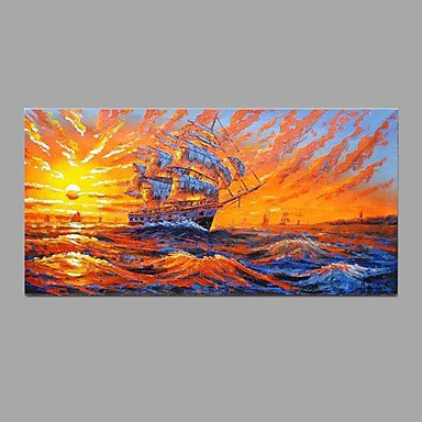 Large Size Hand Painted Modern Abstract Art Spectacular Fire cloud Scenery Oil Paintings On Canvas